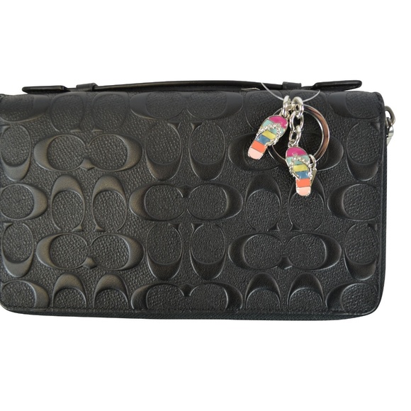 Coach Rhinestone Stripe Sandal Keychain - Picture 3 of 4